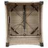 Fotel z funkcją relaksu Beżowy 56 x 66 x 95 cm polirattan