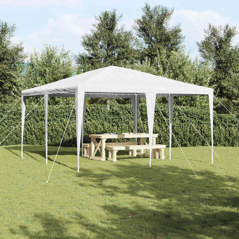 Namiot Imprezowy Biały 400 x 400 x 266 cm Polietylen i Stal
