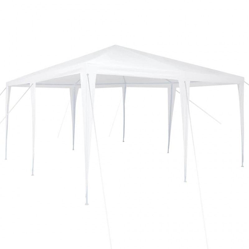 Namiot Imprezowy Biały 400 x 400 x 266 cm Polietylen i Stal