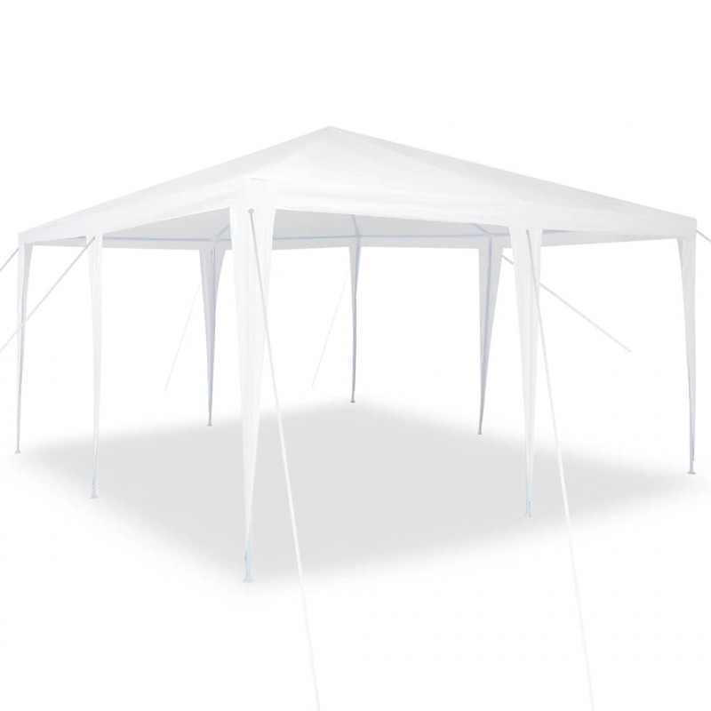 Namiot Imprezowy Biały 400 x 400 x 266 cm Polietylen i Stal