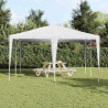 Namiot Imprezowy Biały 400 x 400 x 266 cm Polietylen i Stal