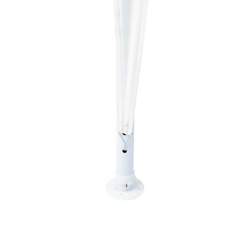 Namiot Imprezowy Biały 400 x 400 x 266 cm Polietylen i Stal