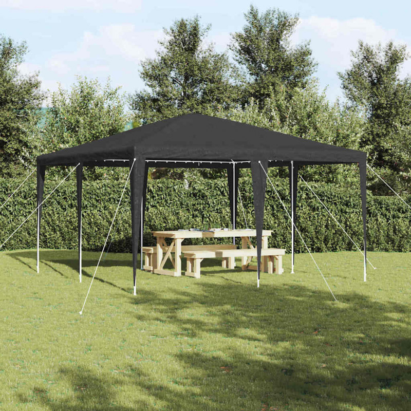 Namiot Imprezowy Antracyt 400 x 400 x 266 cm Polietylen i Stal