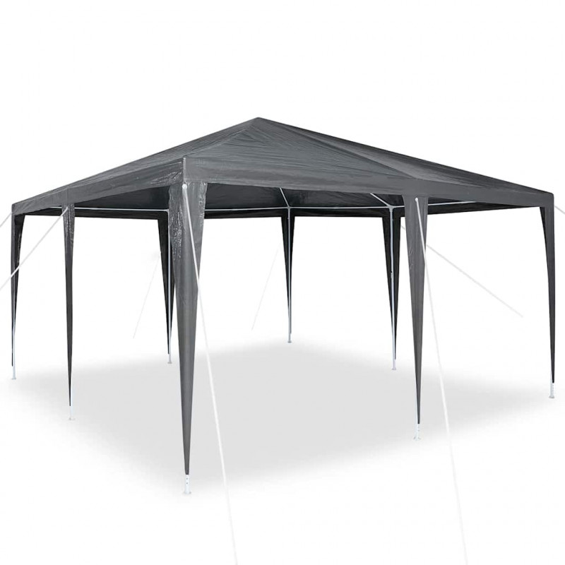 Namiot Imprezowy Antracyt 400 x 400 x 266 cm Polietylen i Stal