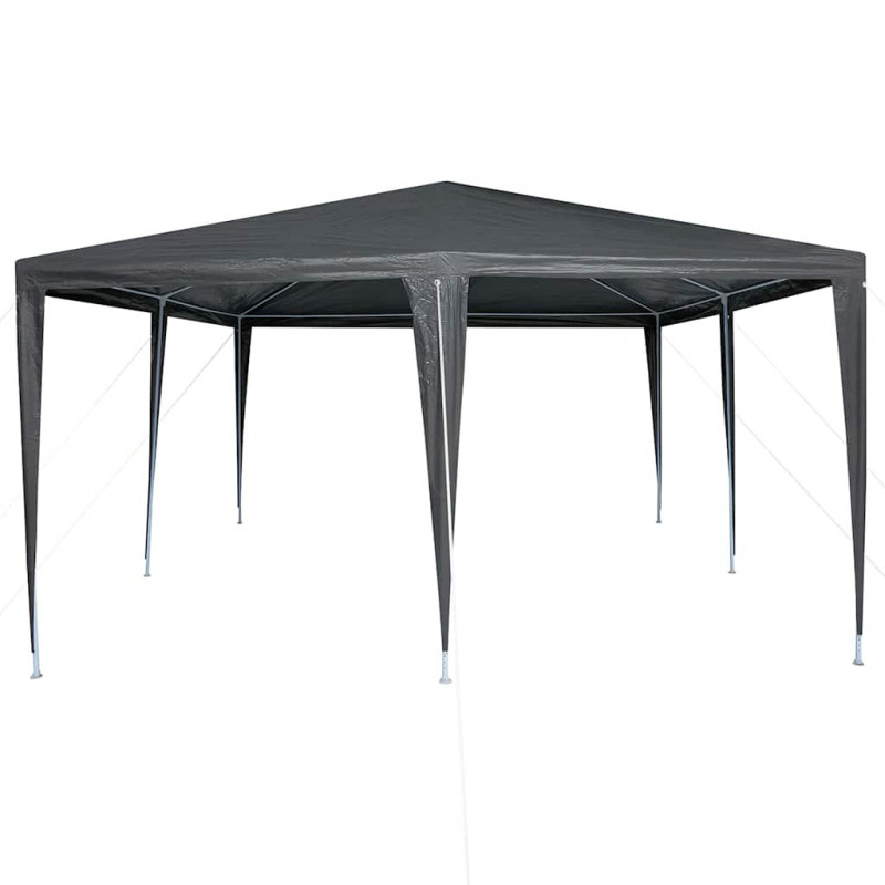 Namiot Imprezowy Antracyt 400 x 400 x 266 cm Polietylen i Stal