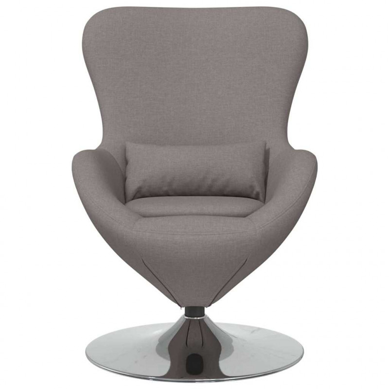 Fotel jajo Ciemnoszary 63 x 73 x 90 cm tkanina