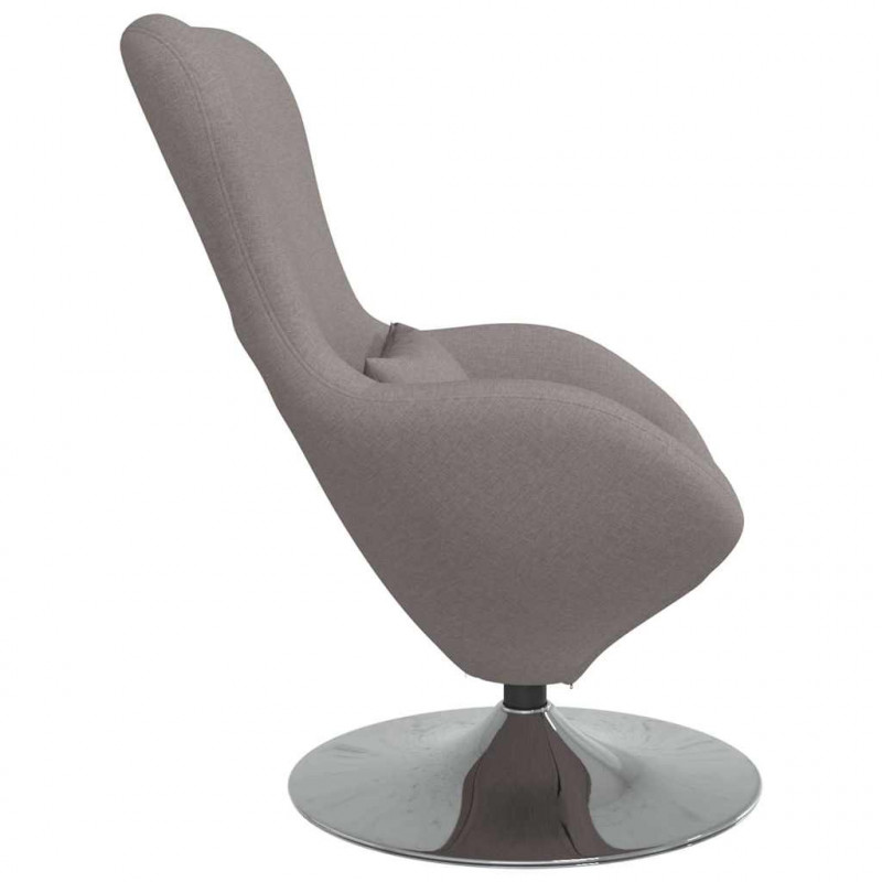 Fotel jajo Ciemnoszary 63 x 73 x 90 cm tkanina
