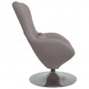 Fotel jajo Ciemnoszary 63 x 73 x 90 cm tkanina