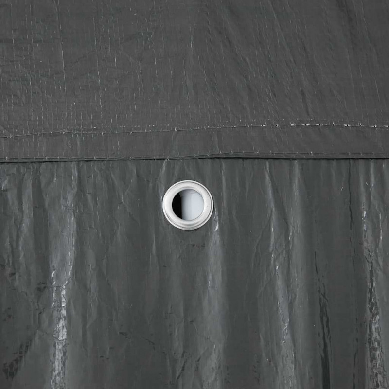 Namiot Imprezowy Antracyt 400 x 400 x 266 cm Polietylen i Stal