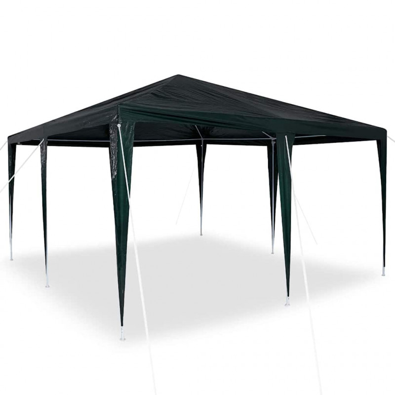 Namiot Imprezowy Zielony 400 x 400 x 266 cm Polietylen i Stal