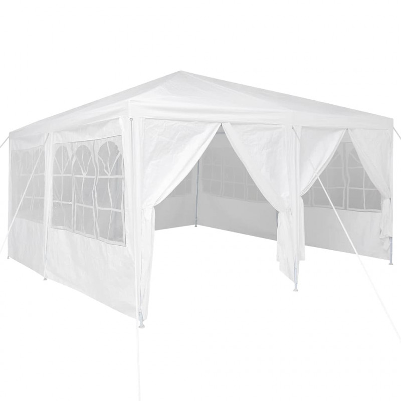 Namiot Imprezowy Biały 400 x 400 x 266 cm Polietylen