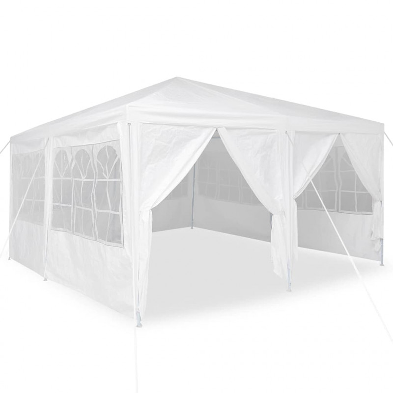 Namiot Imprezowy Biały 400 x 400 x 266 cm Polietylen