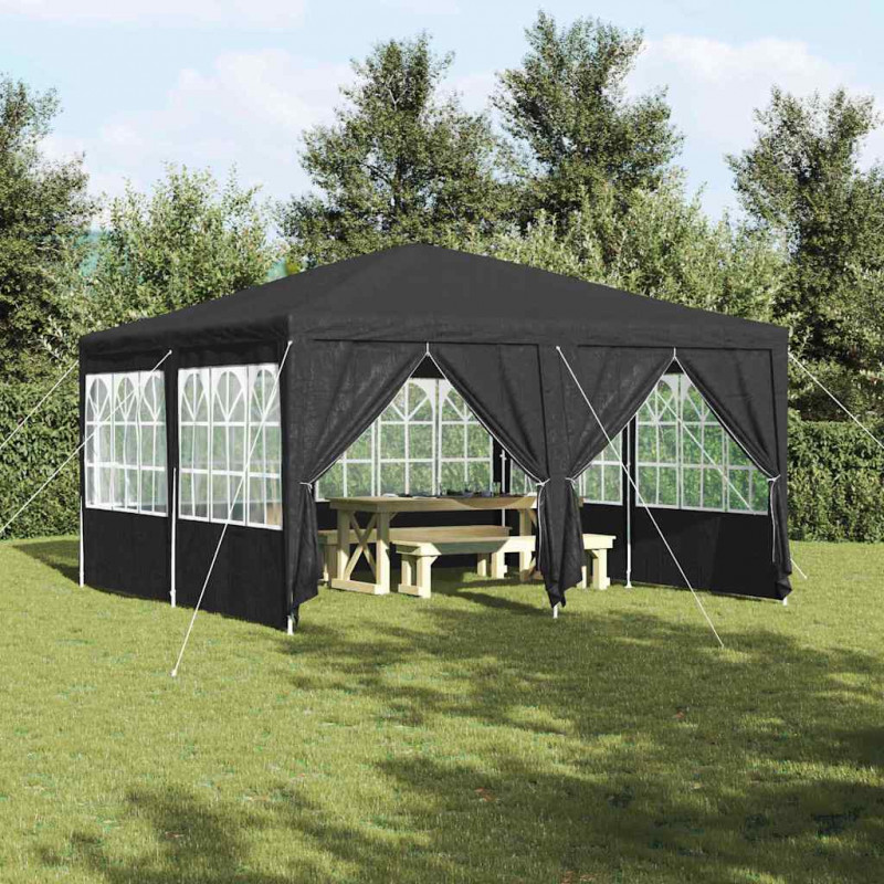 Namiot Imprezowy Antracyt 400 x 400 x 266 cm Polietylen
