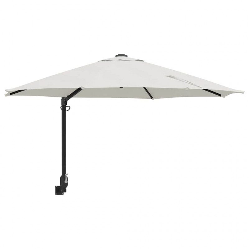 Parasolka ogrodowa piaskowy 248 x 248 x 148 cm Poliester i Stal