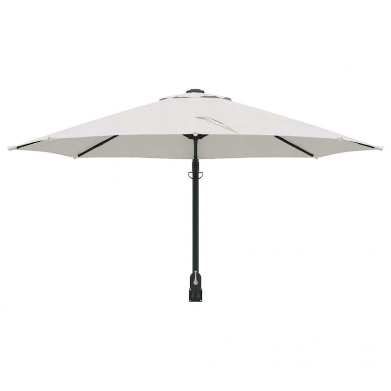 Parasolka ogrodowa piaskowy 248 x 248 x 148 cm Poliester i Stal