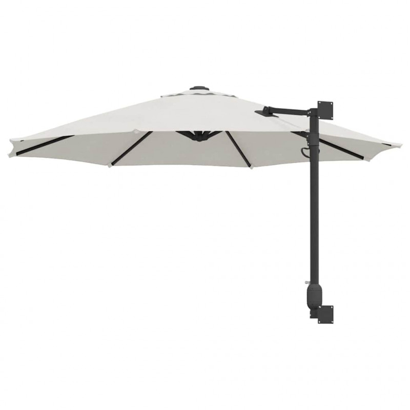 Parasolka ogrodowa piaskowy 248 x 248 x 148 cm Poliester i Stal