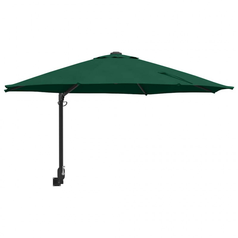 Parasolka ogrodowa Zielony 248 x 248 x 148 cm Poliester i Stal