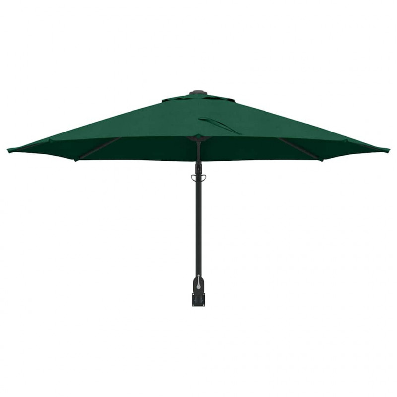 Parasolka ogrodowa Zielony 248 x 248 x 148 cm Poliester i Stal