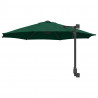 Parasolka ogrodowa Zielony 248 x 248 x 148 cm Poliester i Stal