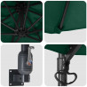 Parasolka ogrodowa Zielony 248 x 248 x 148 cm Poliester i Stal