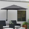 Parasolka ogrodowa Antracyt 248 x 248 x 148 cm Poliester i Stal
