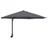 Parasolka ogrodowa Antracyt 248 x 248 x 148 cm Poliester i Stal