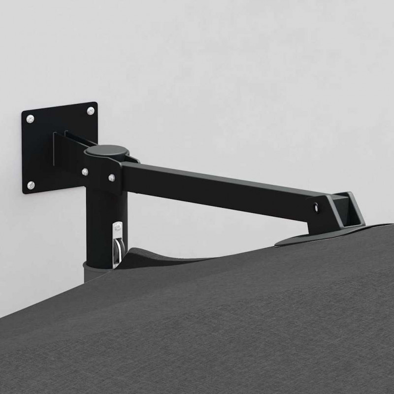Parasolka ogrodowa Antracyt 248 x 248 x 148 cm Poliester i Stal