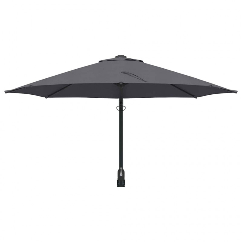 Parasolka ogrodowa Antracyt 248 x 248 x 148 cm Poliester i Stal