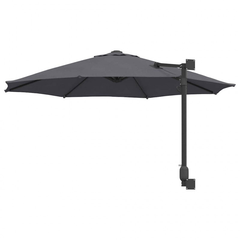 Parasolka ogrodowa Antracyt 248 x 248 x 148 cm Poliester i Stal
