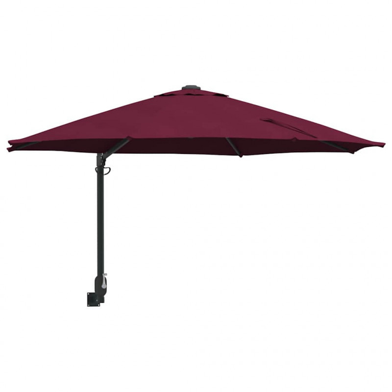 Parasolka ogrodowa Bordeaux Czerwony 248 x 248 x 148 cm