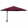 Parasolka ogrodowa Bordeaux Czerwony 248 x 248 x 148 cm