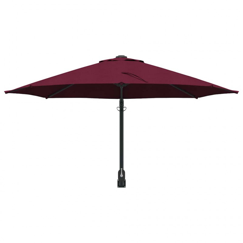 Parasolka ogrodowa Bordeaux Czerwony 248 x 248 x 148 cm