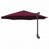Parasolka ogrodowa Bordeaux Czerwony 248 x 248 x 148 cm