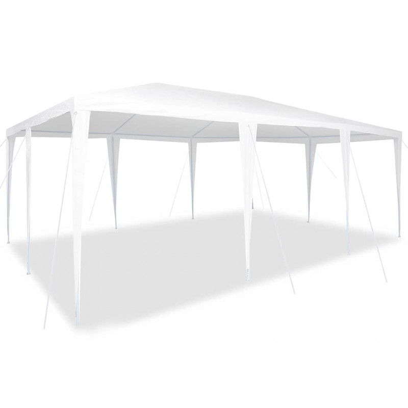 Namiot Imprezowy Biały 600 x 400 x 266 cm Polietylen i Stal