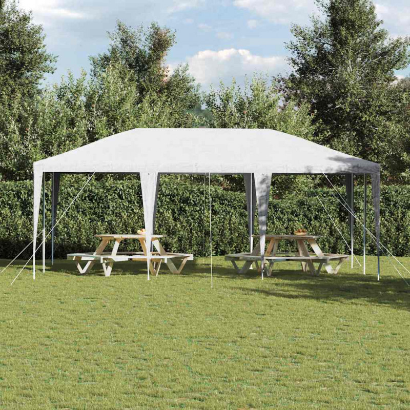 Namiot Imprezowy Biały 600 x 400 x 266 cm Polietylen i Stal