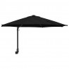 Parasolka ogrodowa Czarny 248 x 248 x 148 cm Poliester i Stal