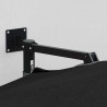 Parasolka ogrodowa Czarny 248 x 248 x 148 cm Poliester i Stal