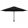 Parasolka ogrodowa Czarny 248 x 248 x 148 cm Poliester i Stal