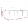 Namiot Imprezowy Biały 600 x 400 x 266 cm Polietylen i Stal