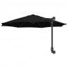Parasolka ogrodowa Czarny 248 x 248 x 148 cm Poliester i Stal