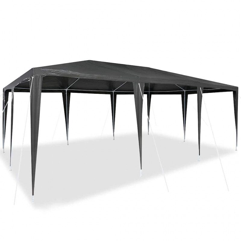 Namiot Imprezowy Antracyt 600 x 400 x 266 cm Polietylen i Stal