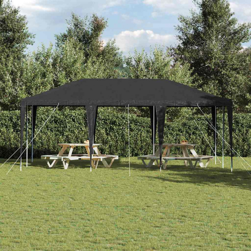 Namiot Imprezowy Antracyt 600 x 400 x 266 cm Polietylen i Stal