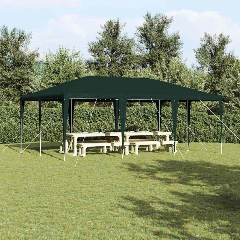 Namiot Imprezowy Zielony 600 x 400 x 266 cm Polietylen i Stal