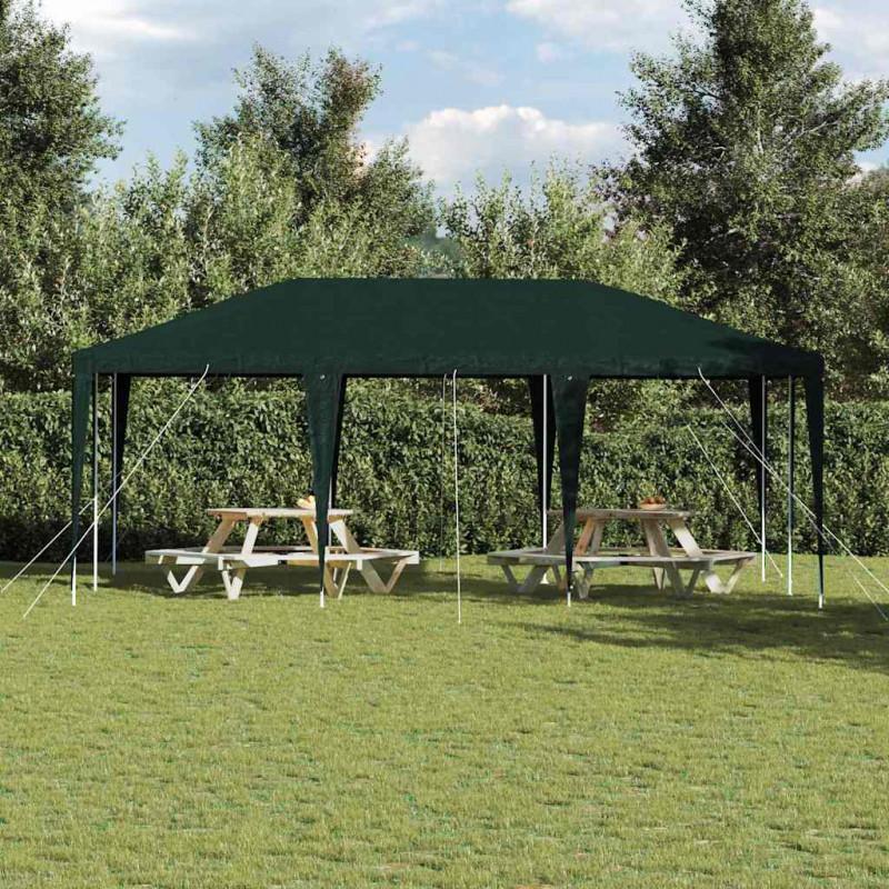 Namiot Imprezowy Zielony 600 x 400 x 266 cm Polietylen i Stal