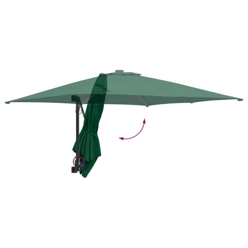 Parasolka ogrodowa Zielony 248,5 x 247,5 x 160 cm