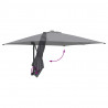 Parasolka ogrodowa Antracyt 248,5 x 247,5 x 160 cm