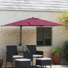 Parasolka ogrodowa Bordeaux Czerwony 248,5 x 247,5 x 160 cm