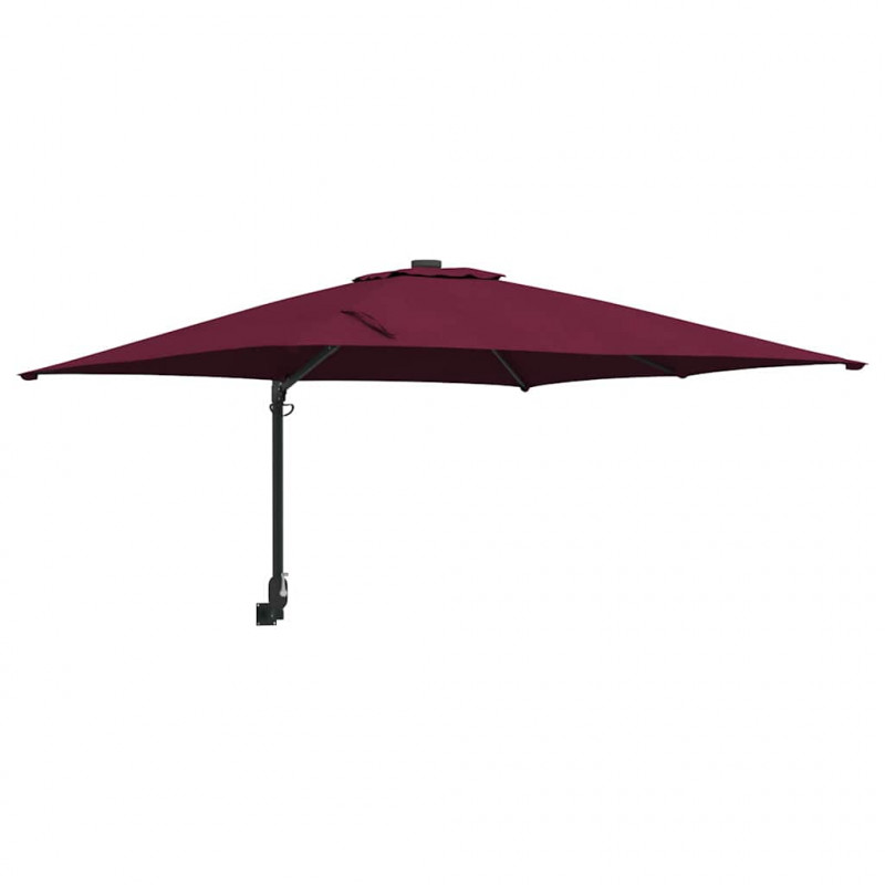 Parasolka ogrodowa Bordeaux Czerwony 248,5 x 247,5 x 160 cm