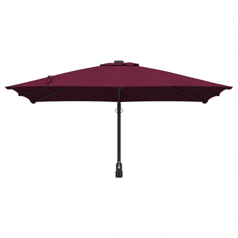 Parasolka ogrodowa Bordeaux Czerwony 248,5 x 247,5 x 160 cm