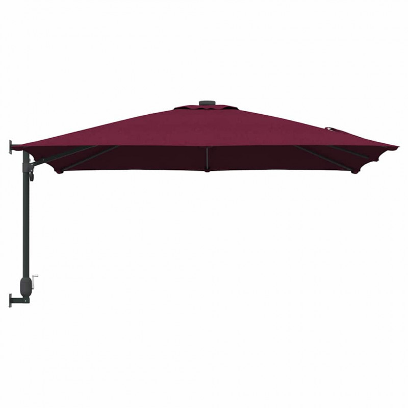 Parasolka ogrodowa Bordeaux Czerwony 248,5 x 247,5 x 160 cm